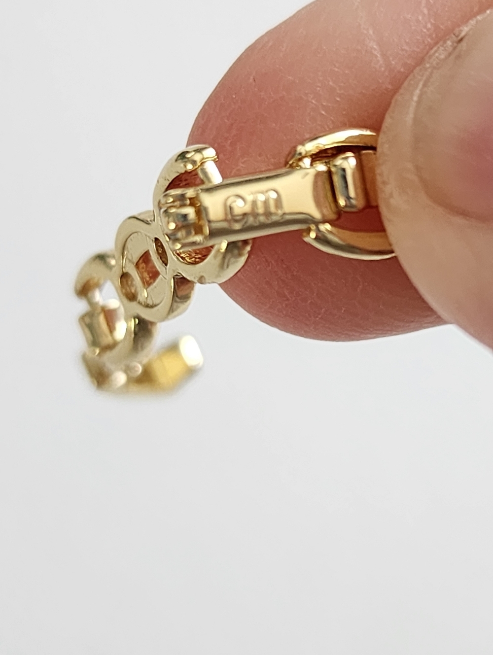 14K Gold Plated Evil Eye bracelet with CZ stones fits 6.5 to 7.5"
